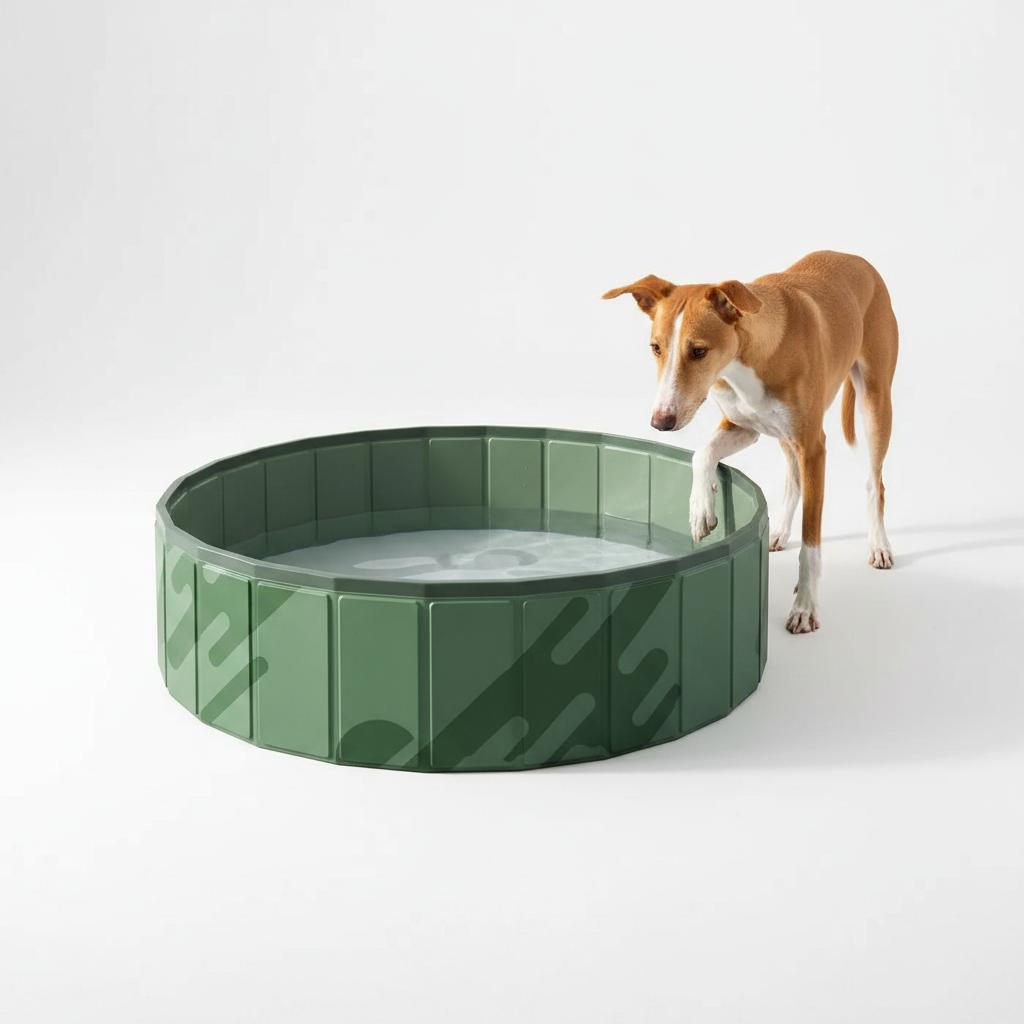 Piscina Plegable para Perros con Desagüe Rápido