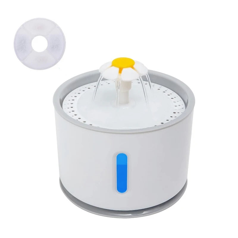 Fuente de Agua Automática para Gatos con Luz LED