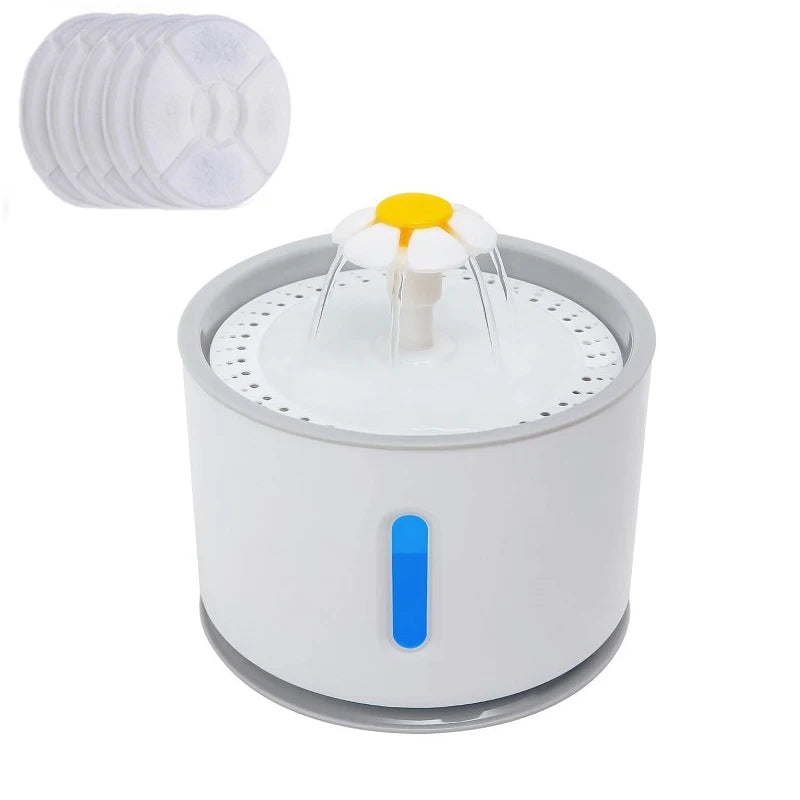 Fuente de Agua Automática para Gatos con Luz LED
