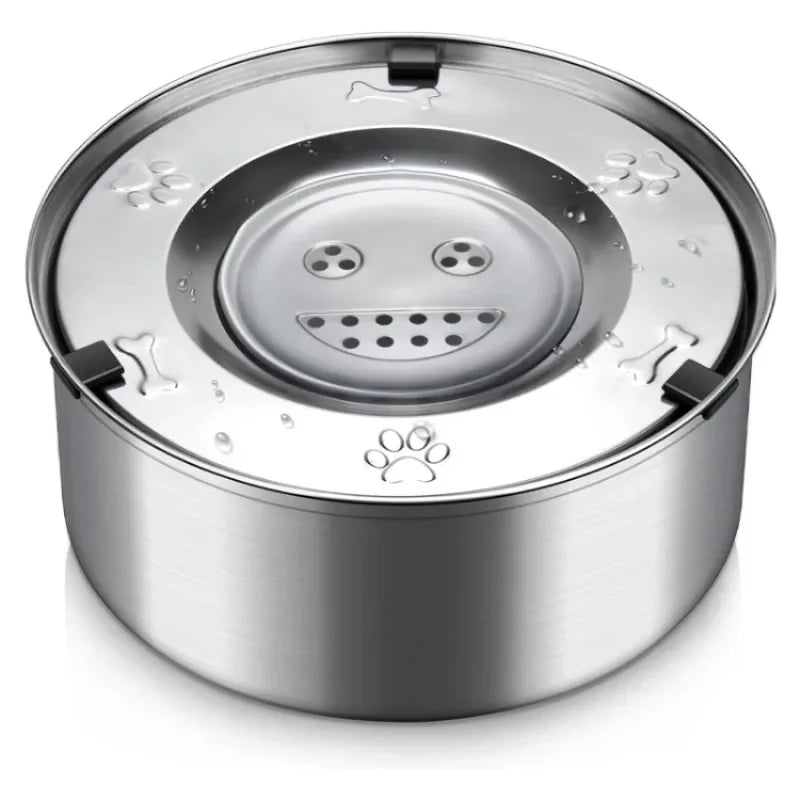 Stainless Steel Spill-Proof Water Bowl (3L) – Say Goodbye to Wet Floors