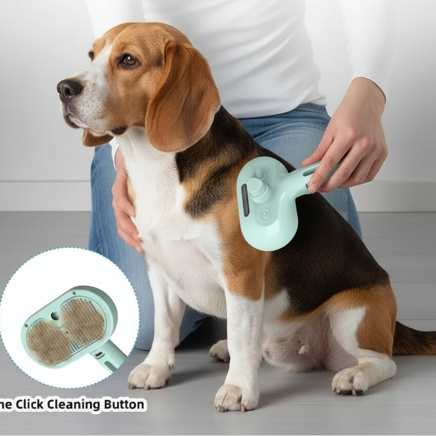 Cepillo de Vapor para el Aseo de Perros y Gatos