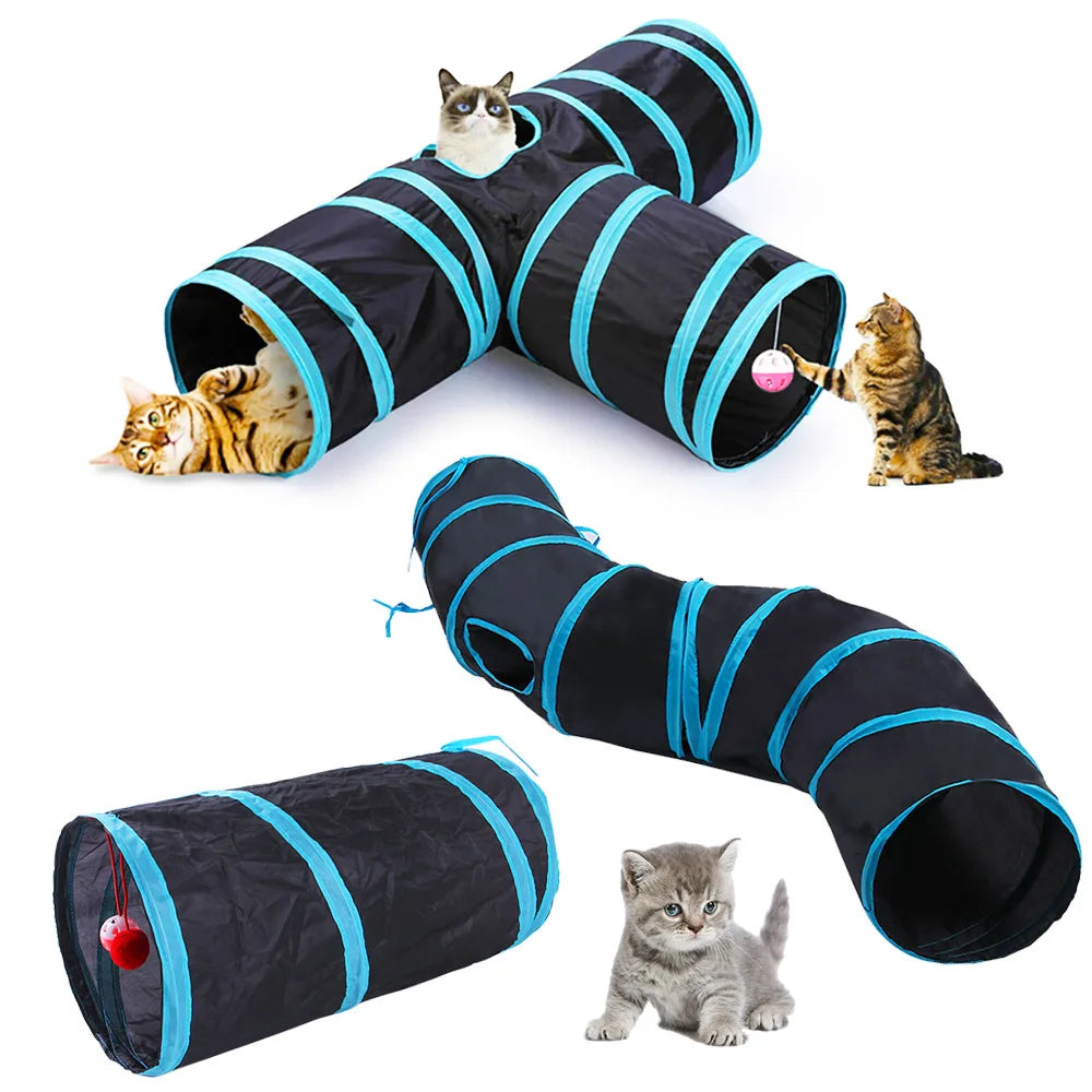 Túnel de Juegos Plegable para Gatos y Cachorros