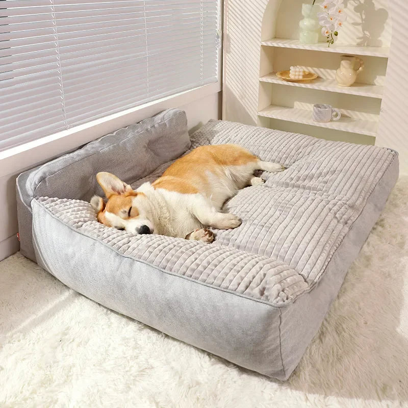 Wendbares Thermodecken-Hundebett - Abnehmbar und Waschbar