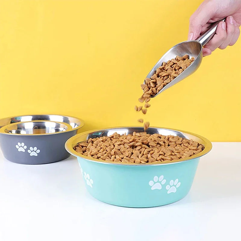 Comedero de Acero Inoxidable Antideslizante para Perros