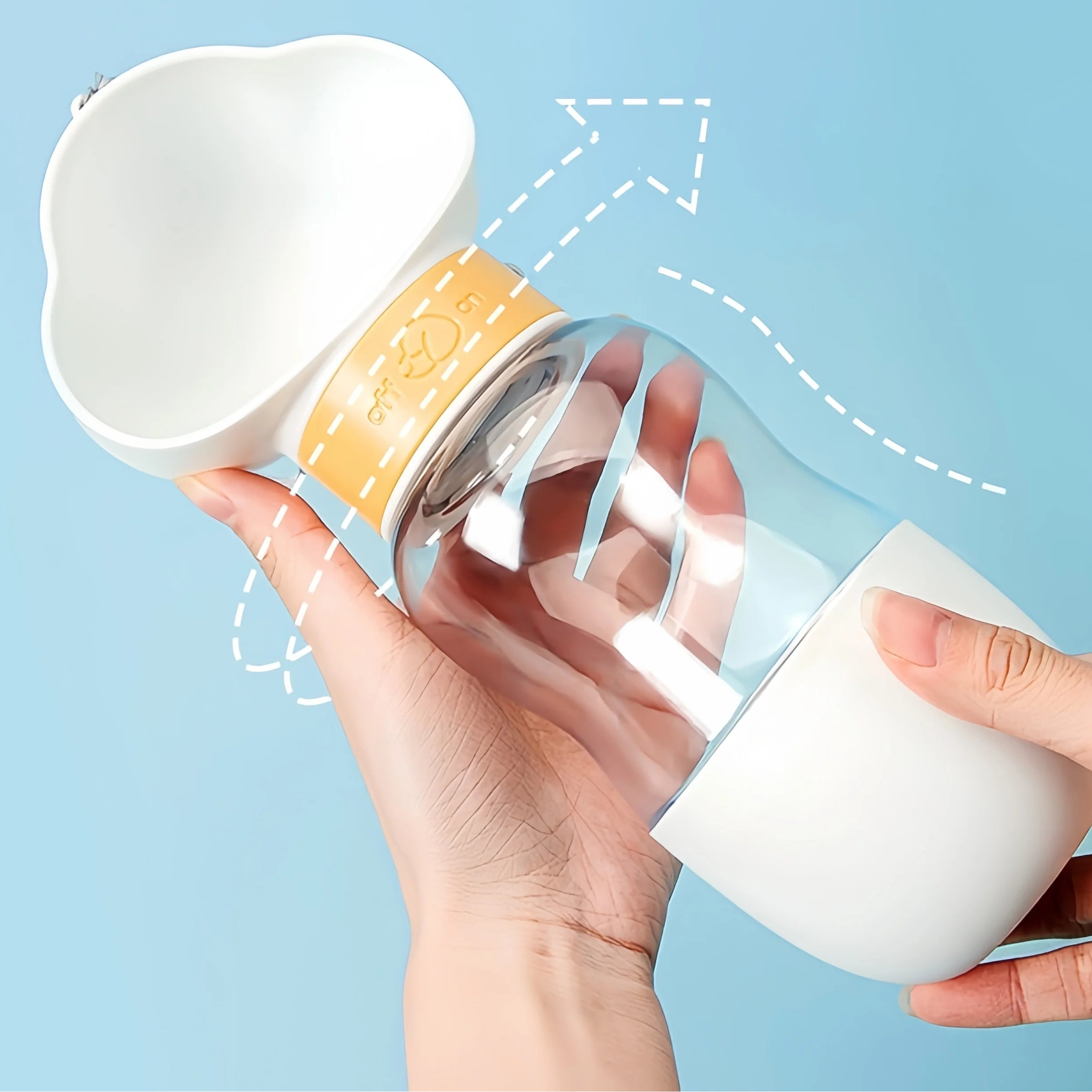 Comedero y Bebedero Portátil para Perros – Práctico, Ligero y Antiderrame