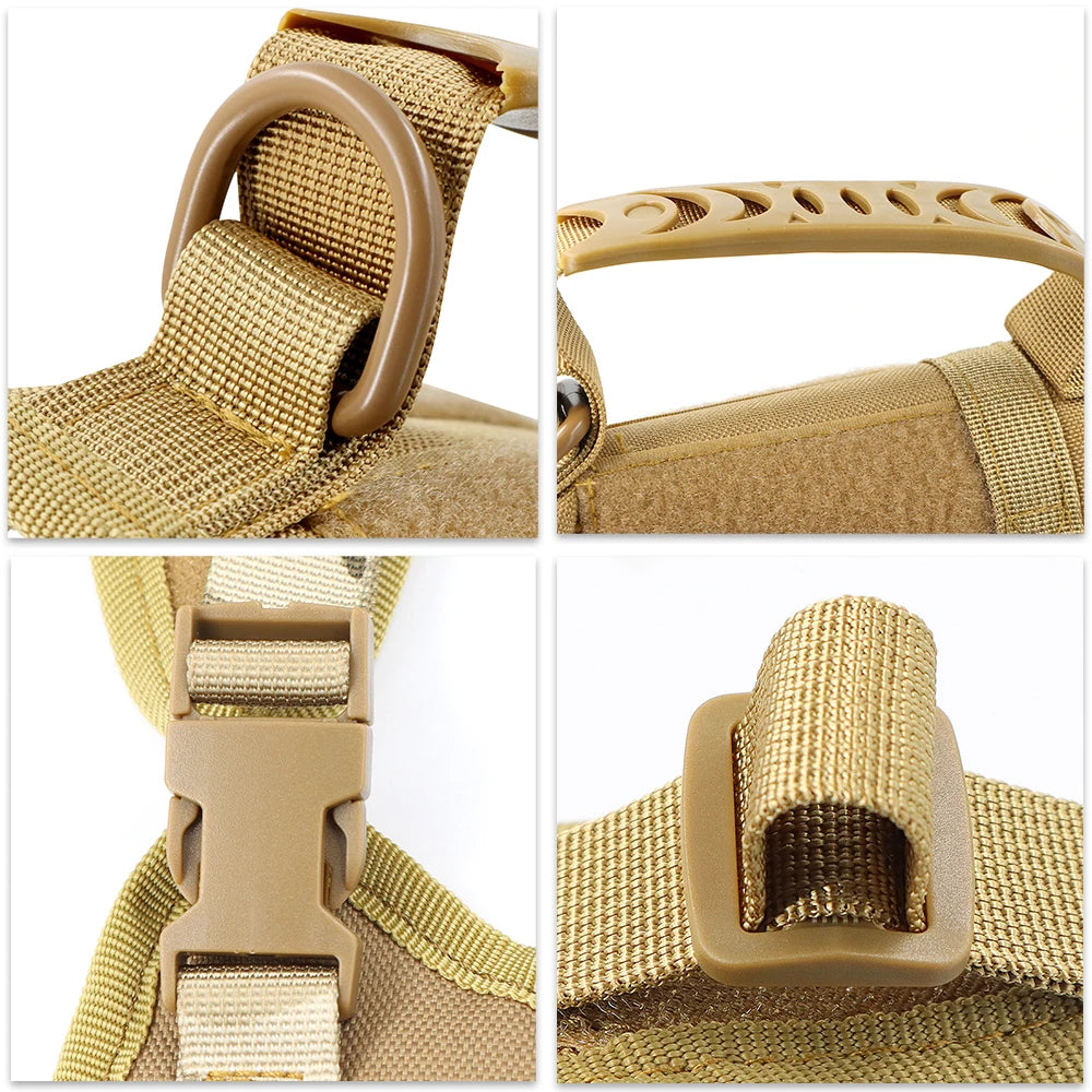 Arnés de Chaleco Táctico Acolchado para Perros y Gatos – Seguridad Extrema