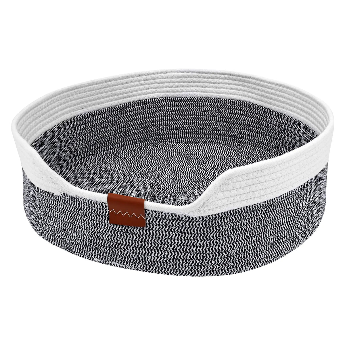 Cesta Tejida de Cuerda de Algodón para Gatos