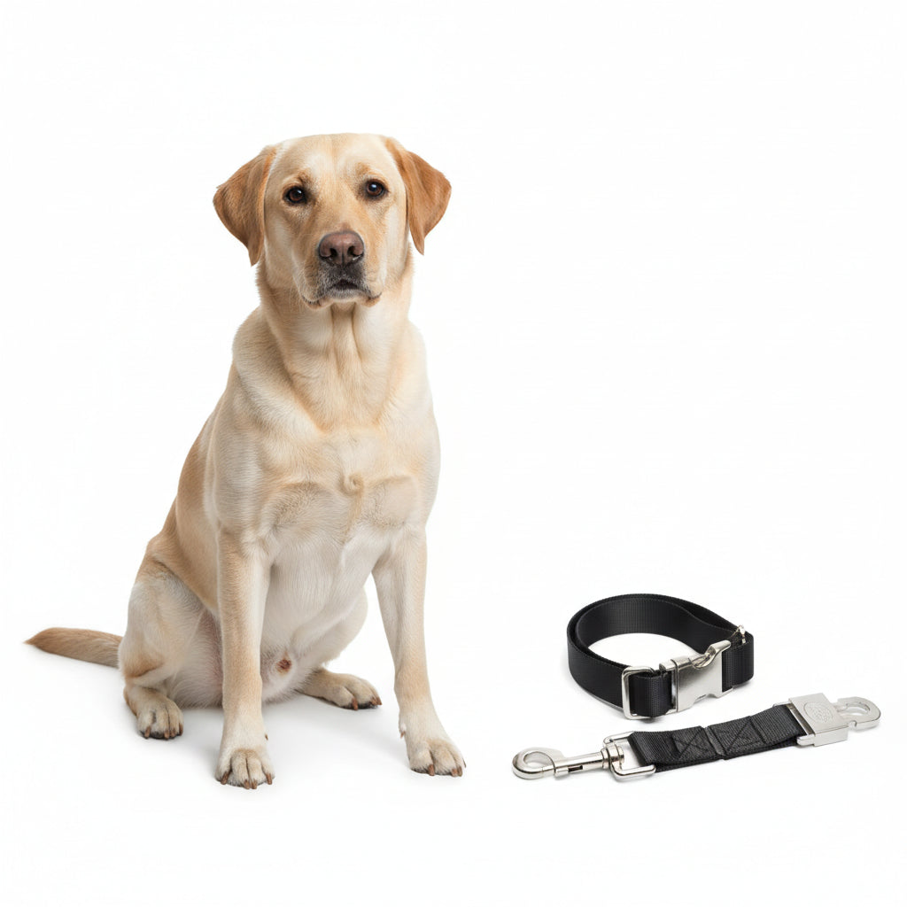 Cinturón de Seguridad Ajustable para Perros – Viajes Seguros y Cómodos