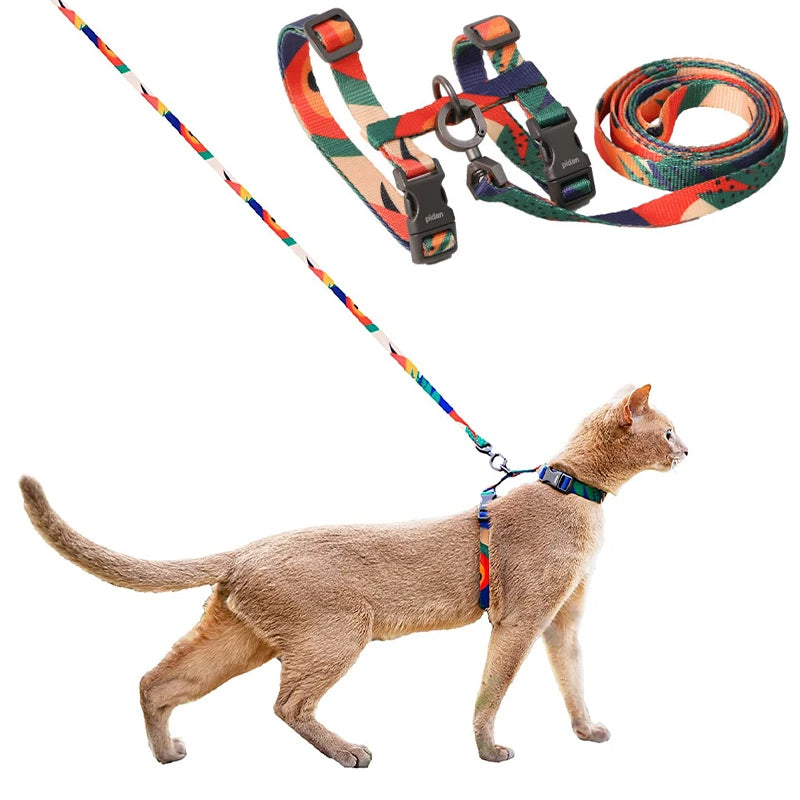 Arnés Antiescape Ligero para Gatos, con Correa