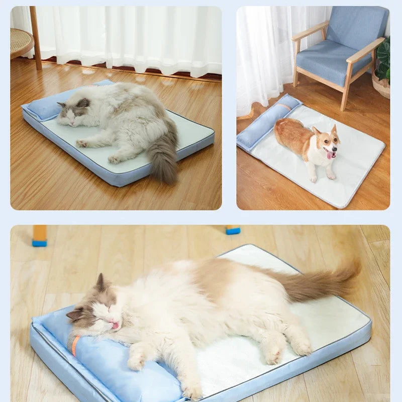 Cama Ortopédica Refrescante con Cojín para Mascotas