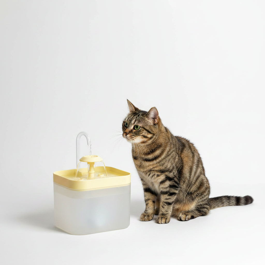 Fuente de Agua Silenciosa 1,5L para Gatos con 3 Velocidades