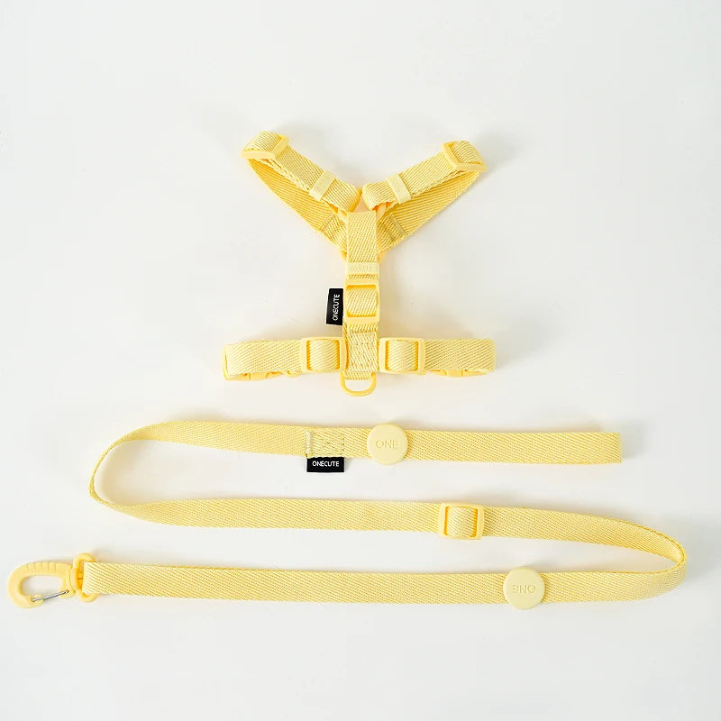 Set de Arnés, Collar y Correa Ajustable para Perro Pequeño