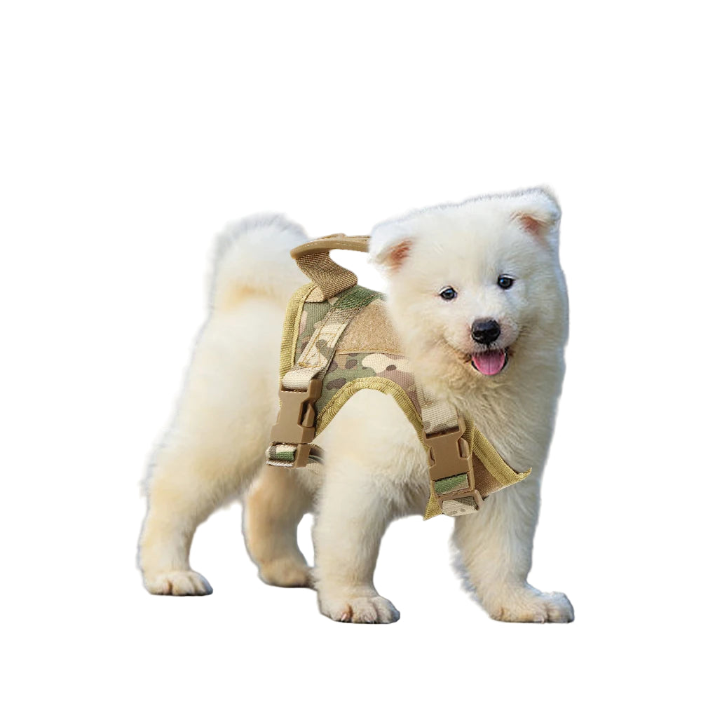 Arnés Chaleco Táctico Camuflaje para Perros y Gatos - Aventuras Seguras