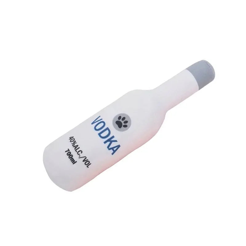 Juguete de Peluche Premium: Diseño de Vodka para tu Perro