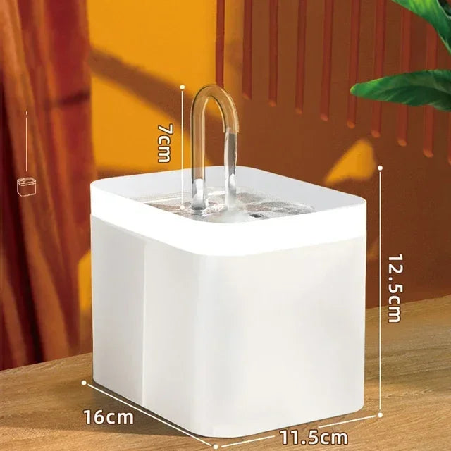 Fuente de Agua Silenciosa 1,5L para Gatos con 3 Velocidades