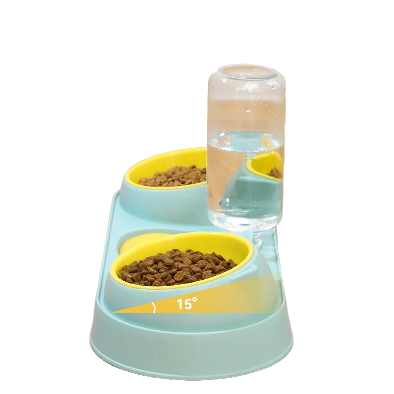 Comedero con Dispensador de Agua para Gatos – Práctico, Higiénico y Moderno