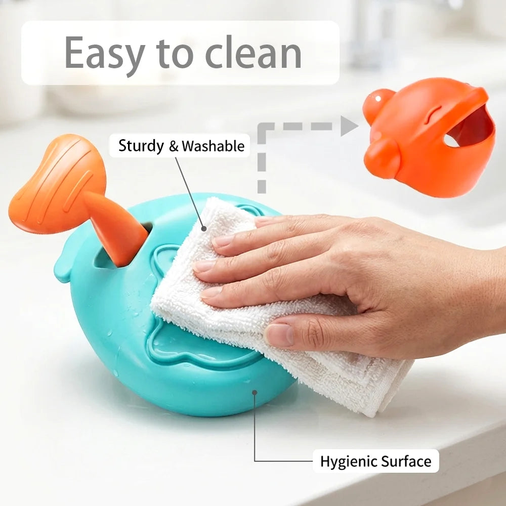 Dog Cat Interactive Food Toy Puzzle Press-to-Dispense Whale Shaped Slow Feeder Boredom Buster Training Reward Dispenser for Pets