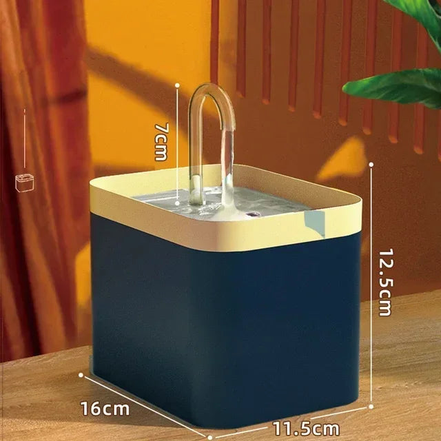 Fuente de Agua Silenciosa 1,5L para Gatos con 3 Velocidades