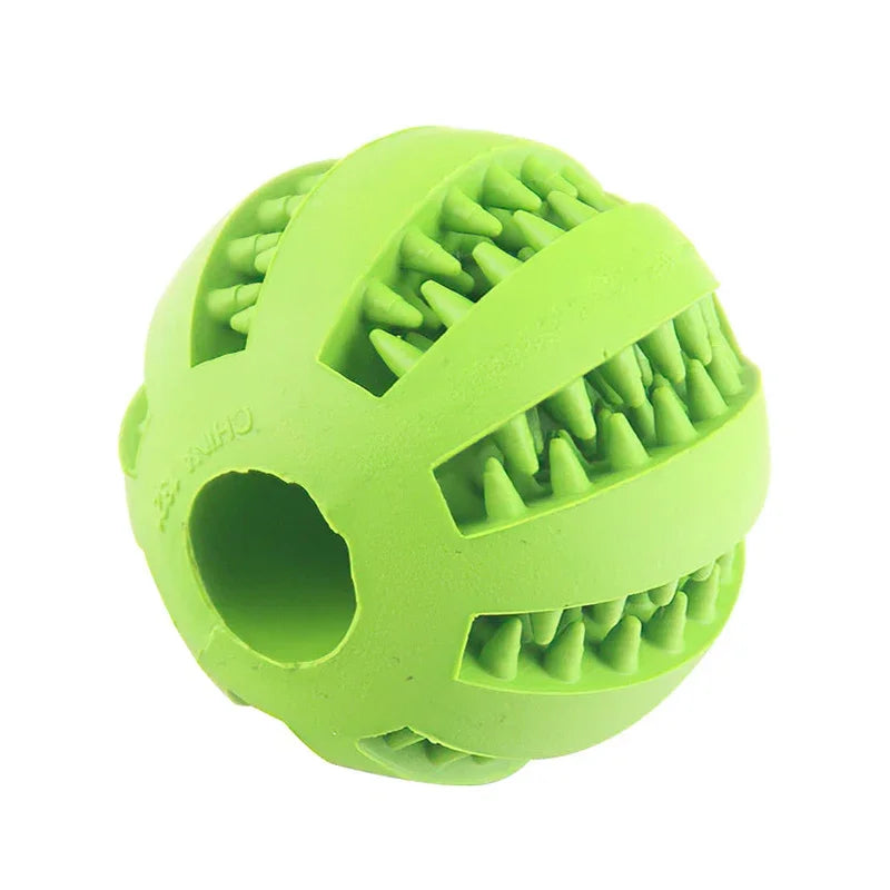 Pelota Interactiva de Goma con Limpieza Dental para Perros