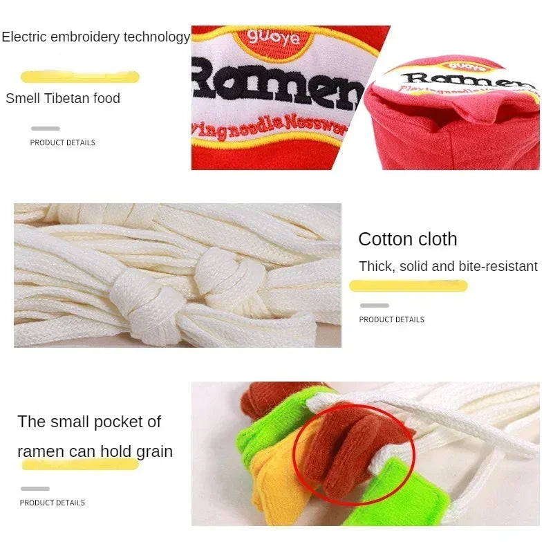 Juguete de Olfato con Forma de Fideos para Perros