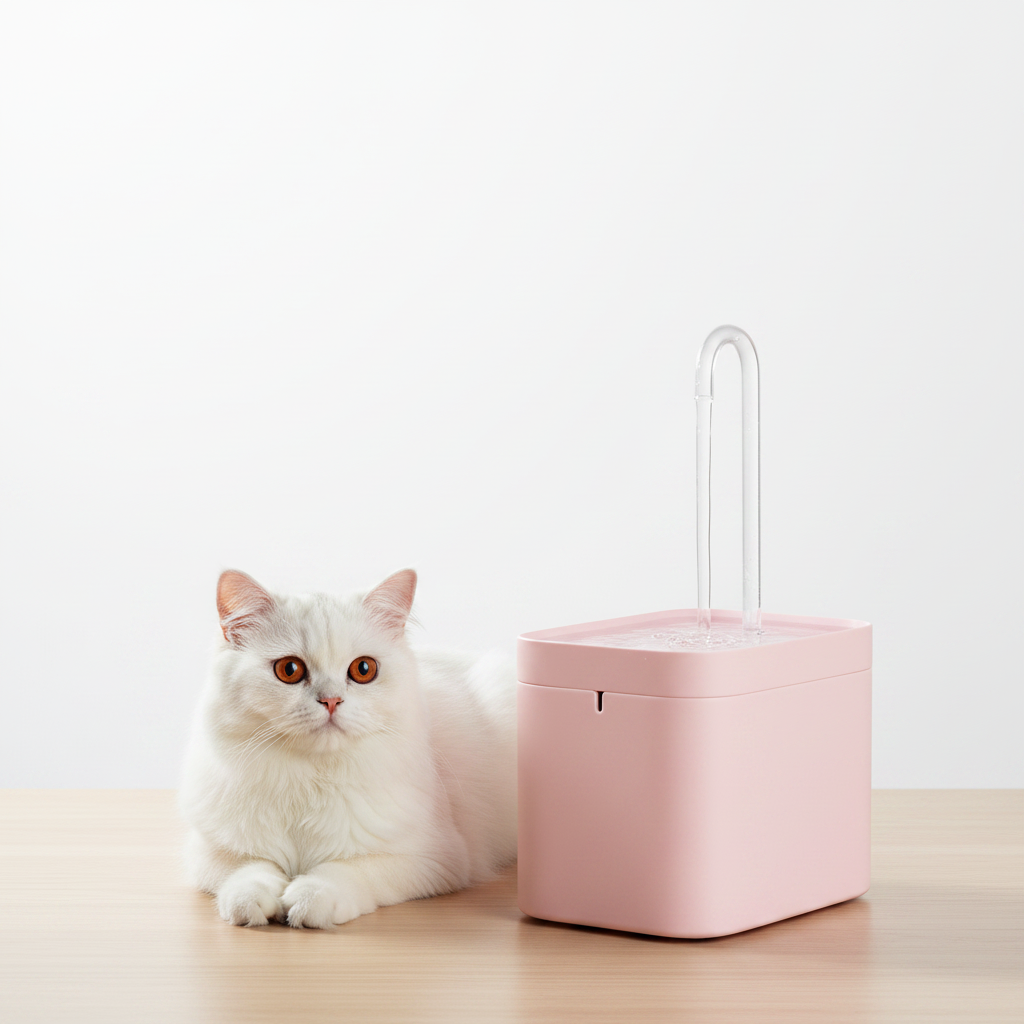 Fuente de Agua Silenciosa 1,5L para Gatos - Rosa | 3 Velocidades