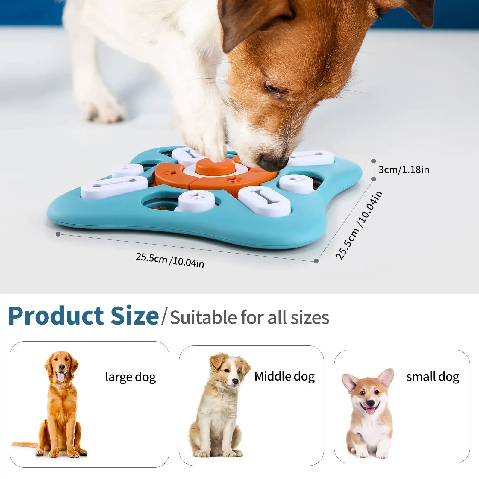Juguete Puzle IQ de Comida Lenta para Perros
