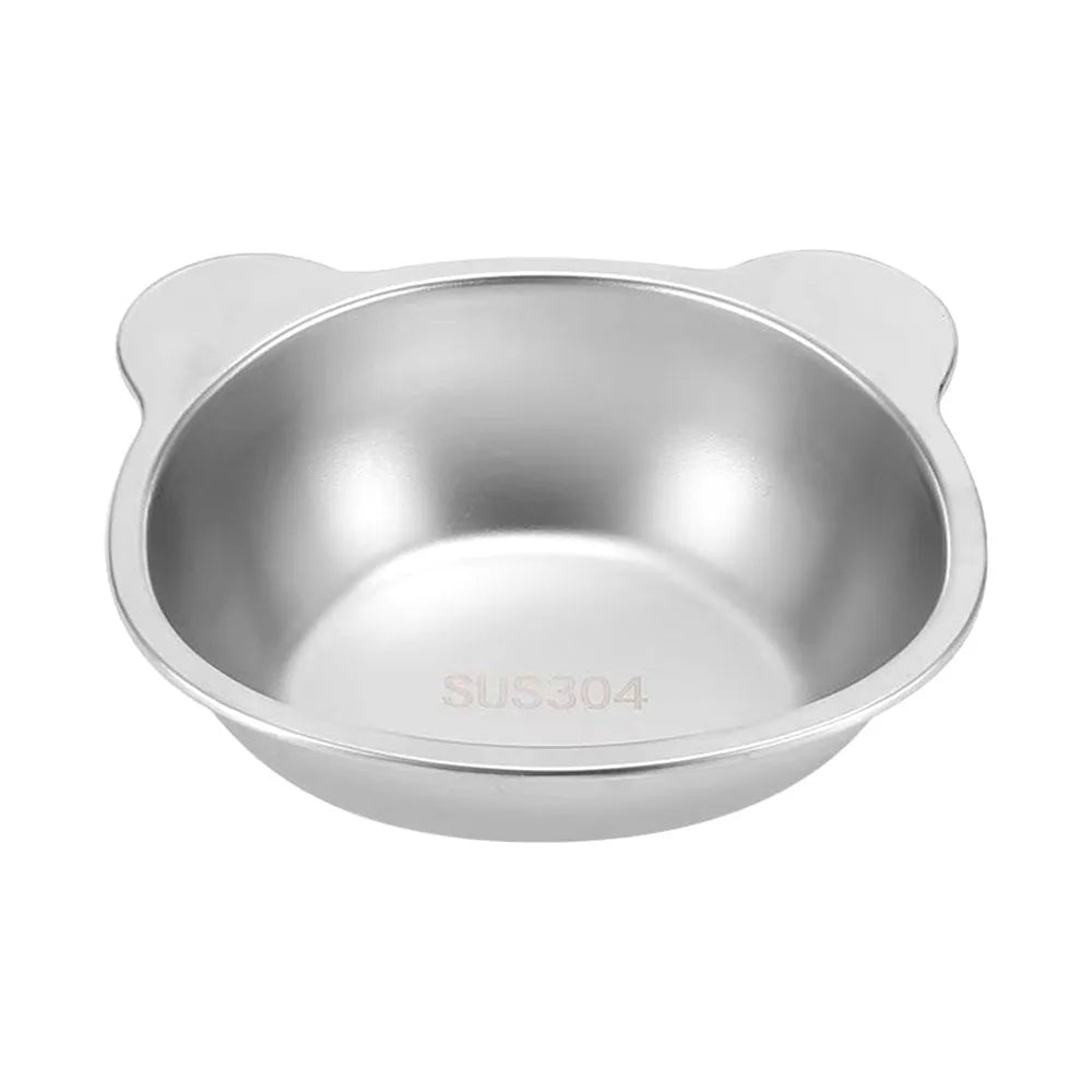 Comedero Elevado Acero Inoxidable para Gatos y Cachorros