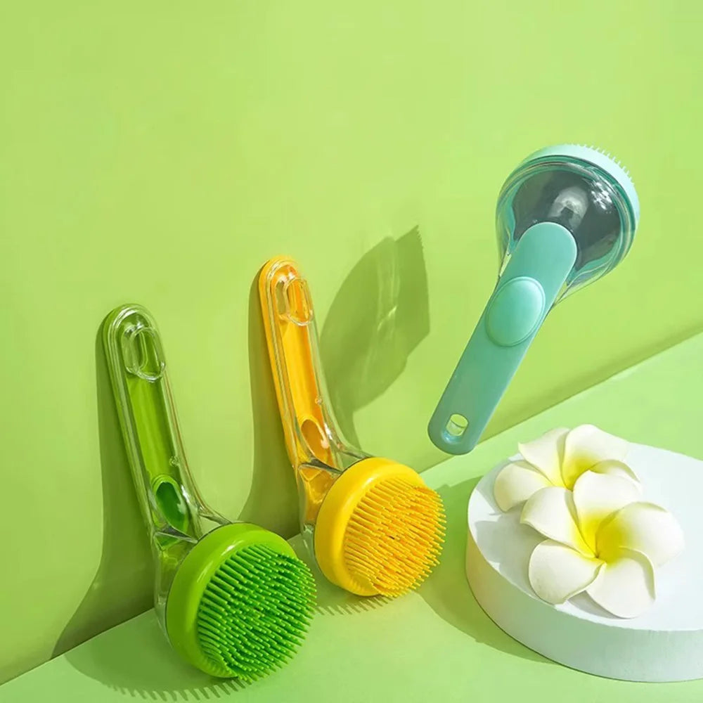 Cepillo de Baño y Masaje para Perros y Gatos