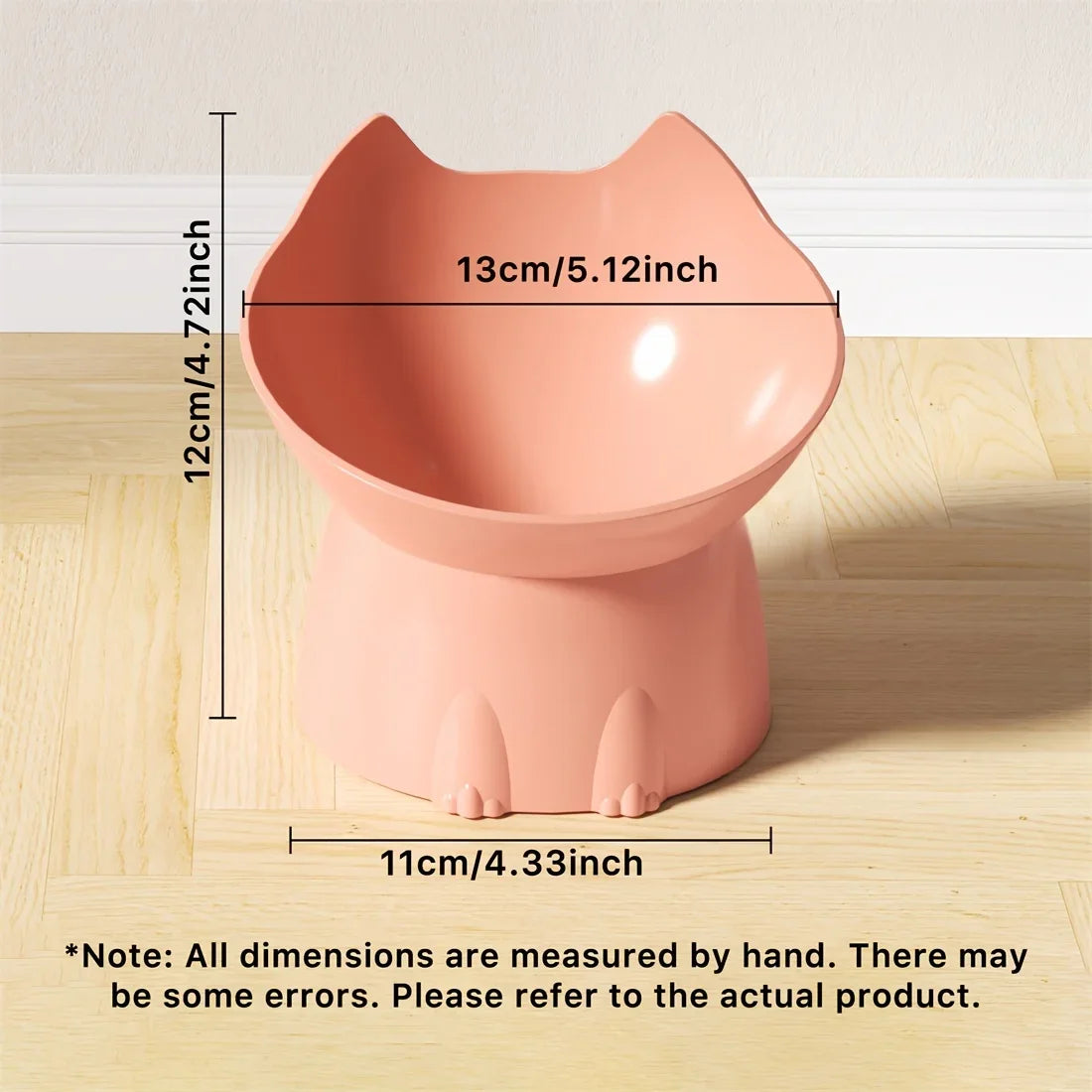 Comedero Elevado para Gatos Antivuelco – Protector del Cuello