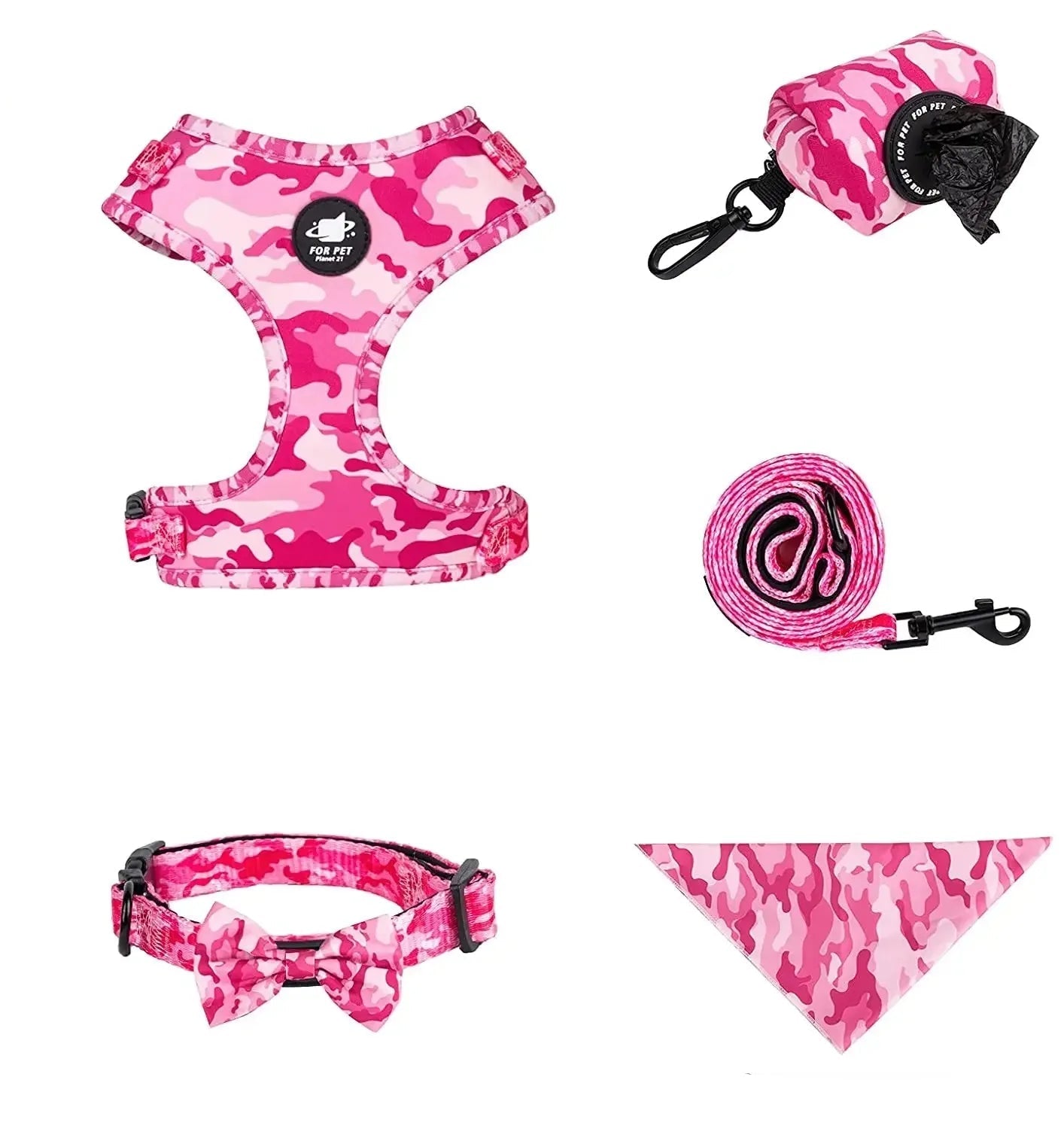 Set de Árnes Paseo 6 en 1: Estampado de Camuflaje y Resistencia Táctica