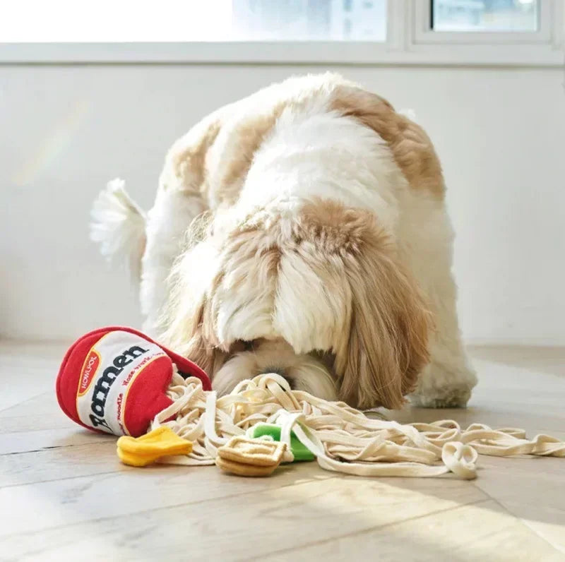 Juguete de Olfato con Forma de Fideos para Perros