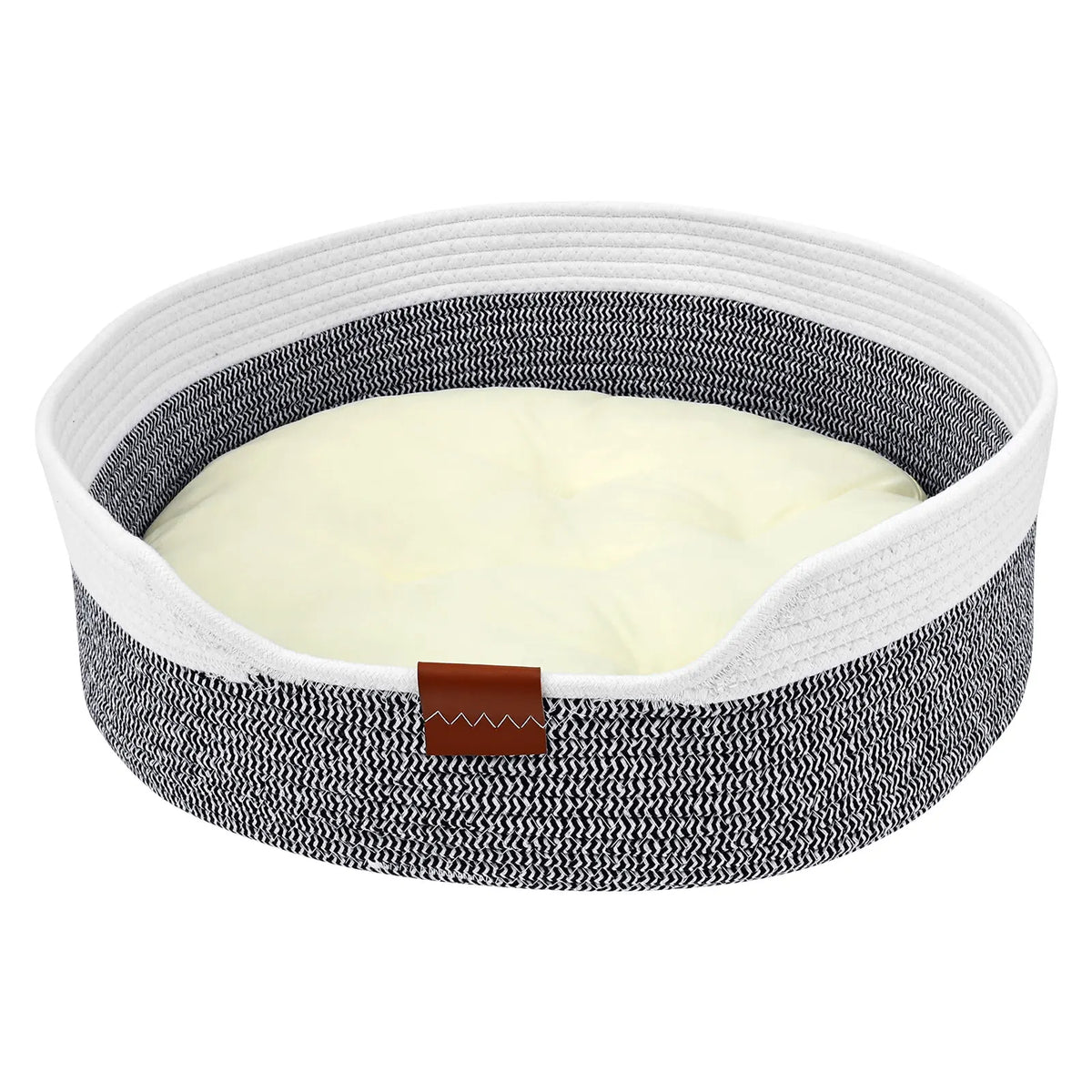Cesta Tejida de Cuerda de Algodón para Gatos