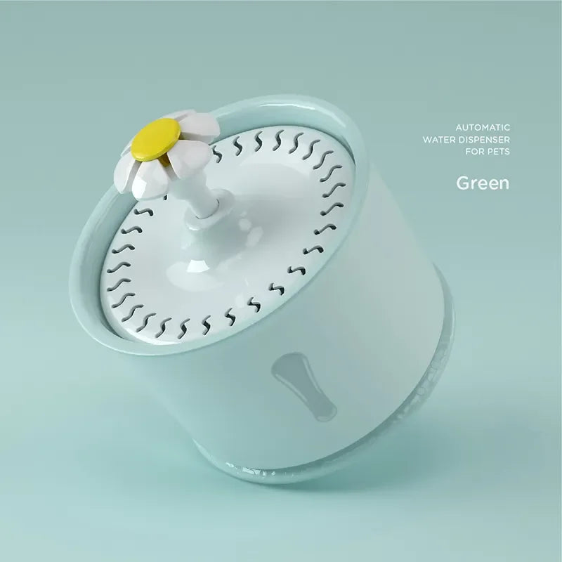Dispensador de Agua 2,4L para Gatos con Filtro de Carbón