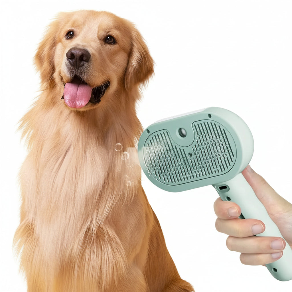 Cepillo de Vapor para el Aseo de Perros y Gatos