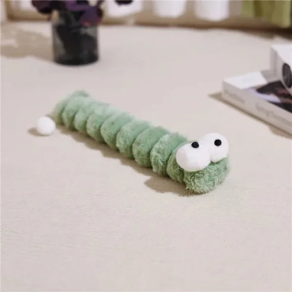 Juguete Oruga de Peluche con Catnip para Gatos