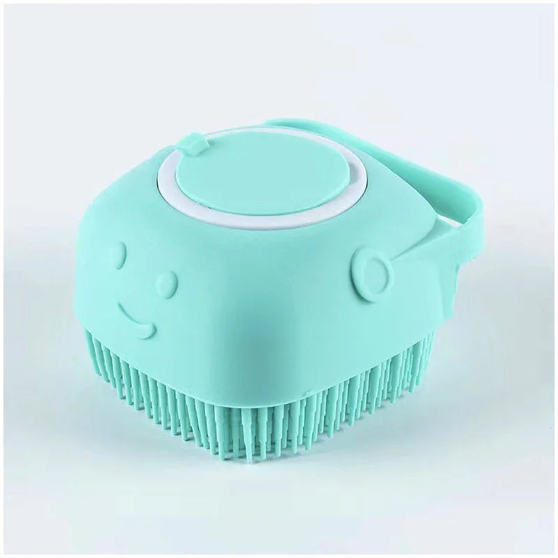 Guante de Silicona Cuadrado para Baño y Masaje de Mascotas