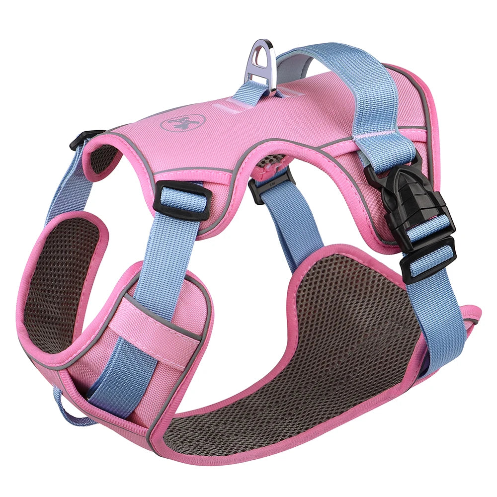 Arnés Ergonómico Rosa Pastle: Confort Transpirable y Alta Visibilidad