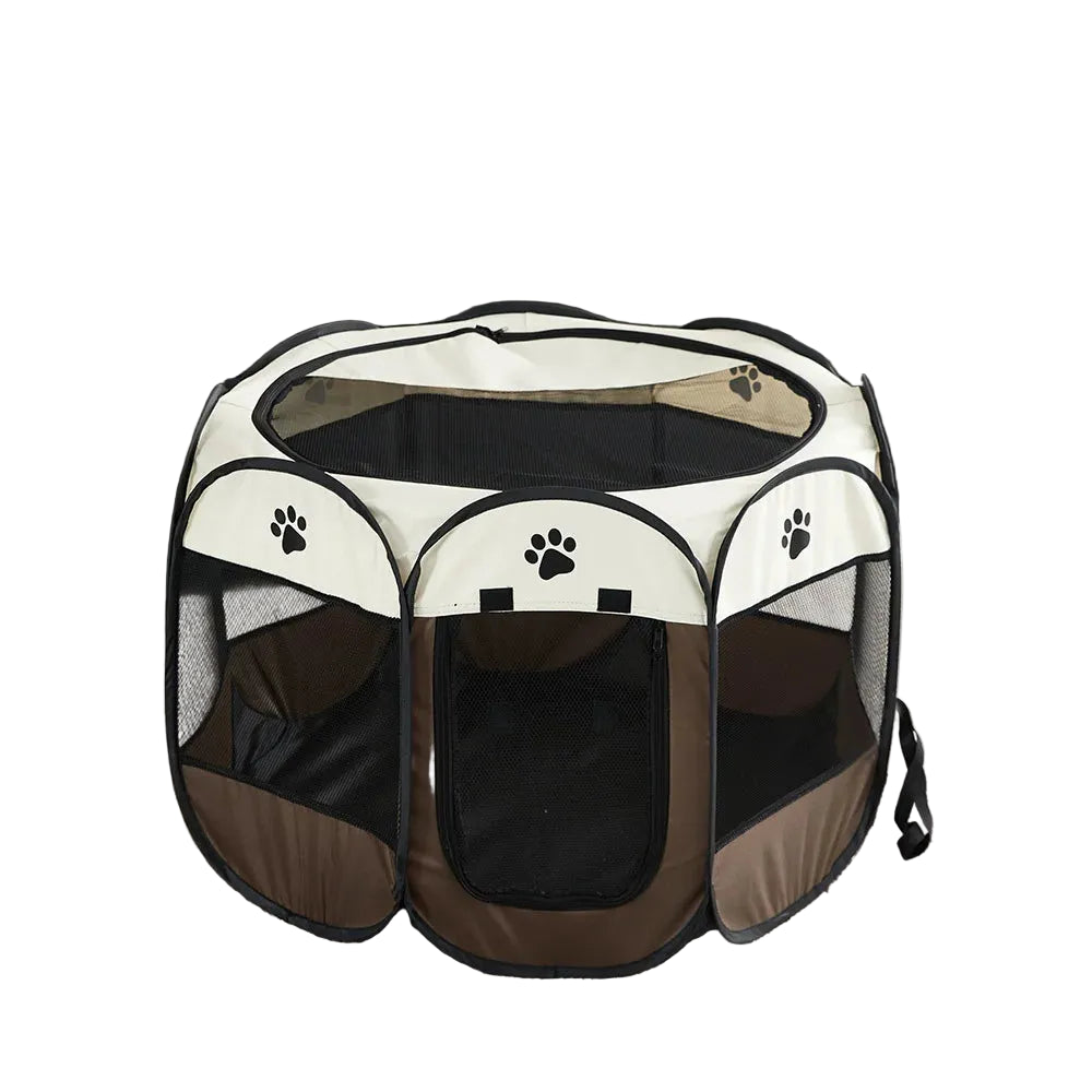 Parque de Juegos Plegable y Casita para Mascotas