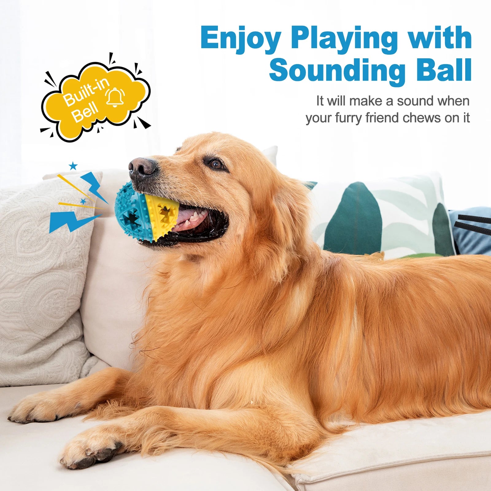 Pelota de Juguete con Sonido y Dispensador de Premios para Perros
