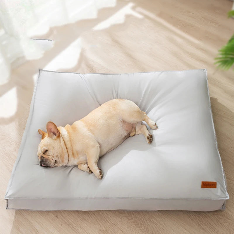 Cama Cuadrada Impermeable para Perros Pequeños y Medianos