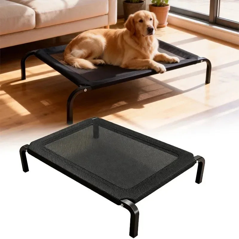 Cama Elevada con Toldo: Refugio Fresco y Protector