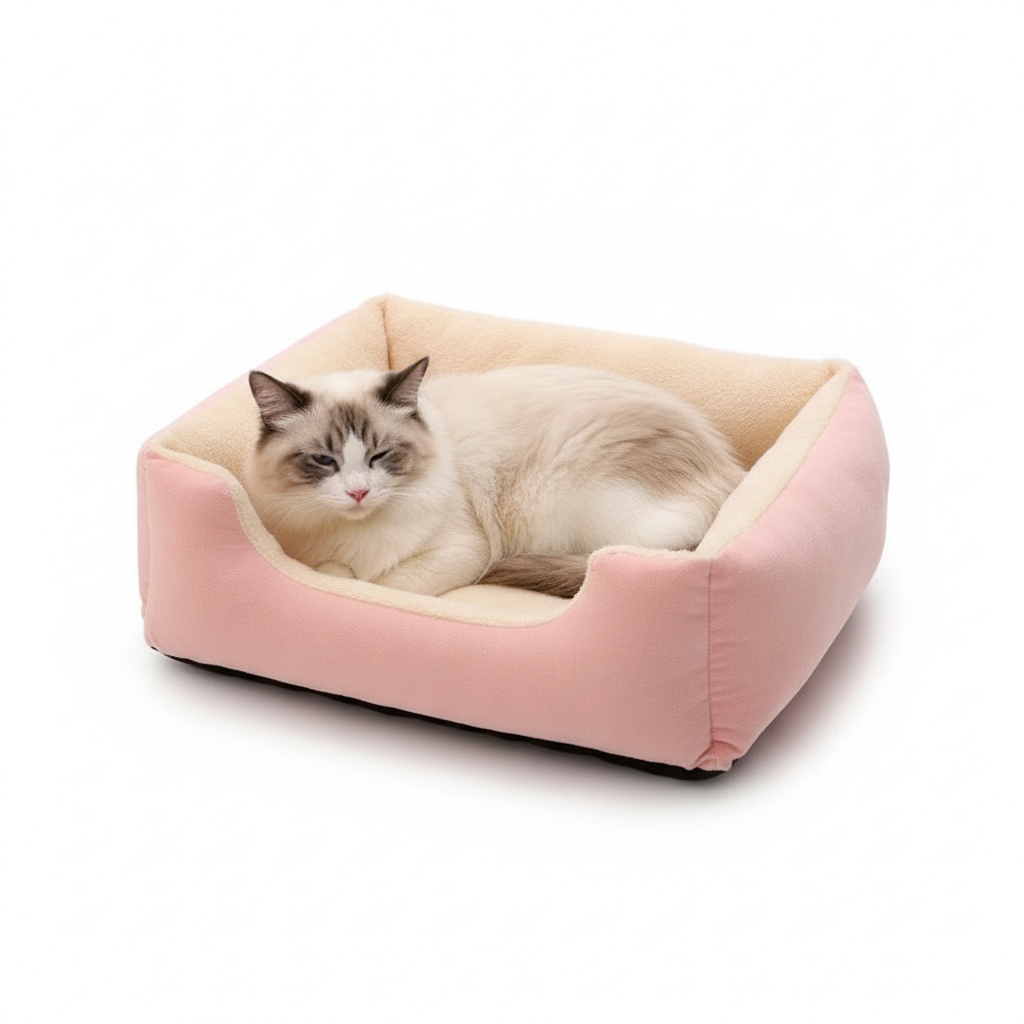 Cama Rectangular de Felpa para Gatos y Perros - imagen 1