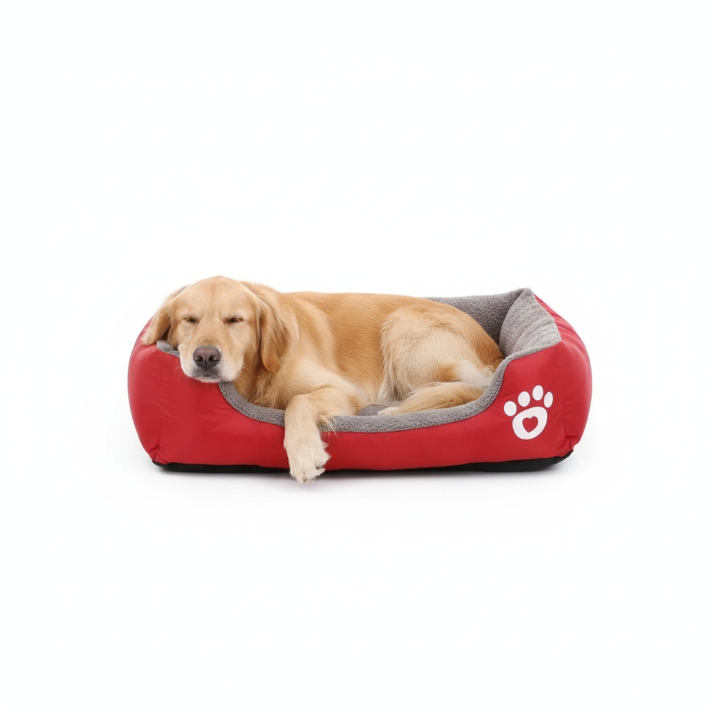 Cama nido acolchada con bordes altos para perros - imagen 1