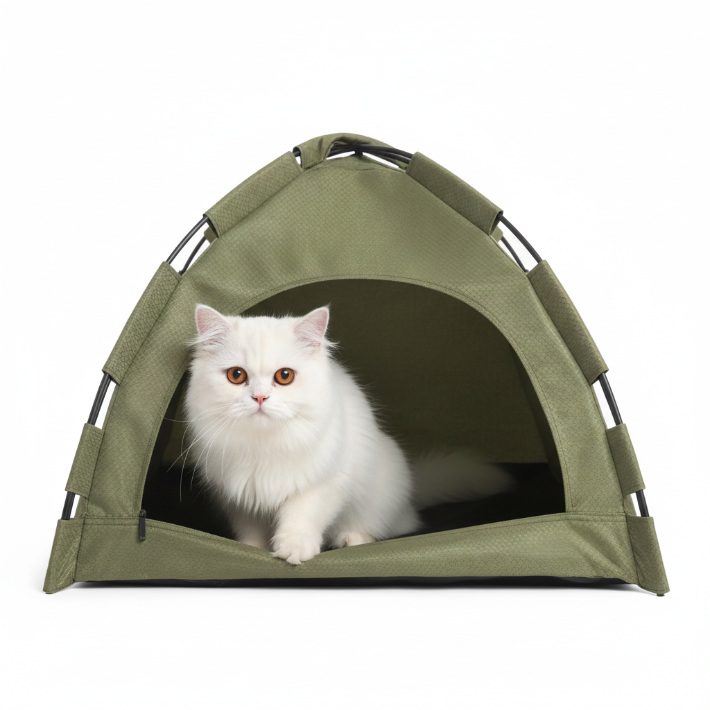 Casa Semicerrada Plegable para Gatos y Perros Pequeños - imagen 1