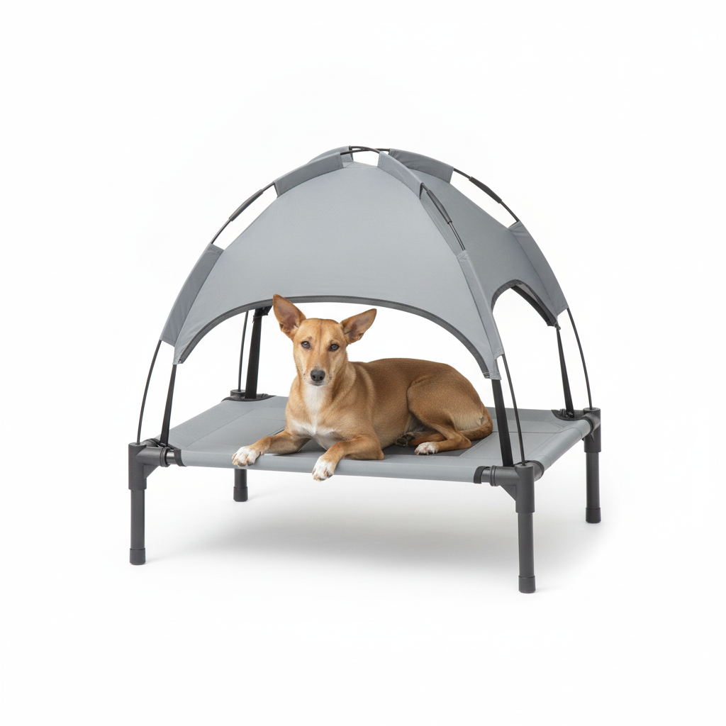 Cama Elevada con Toldo para Perros - imagen 2