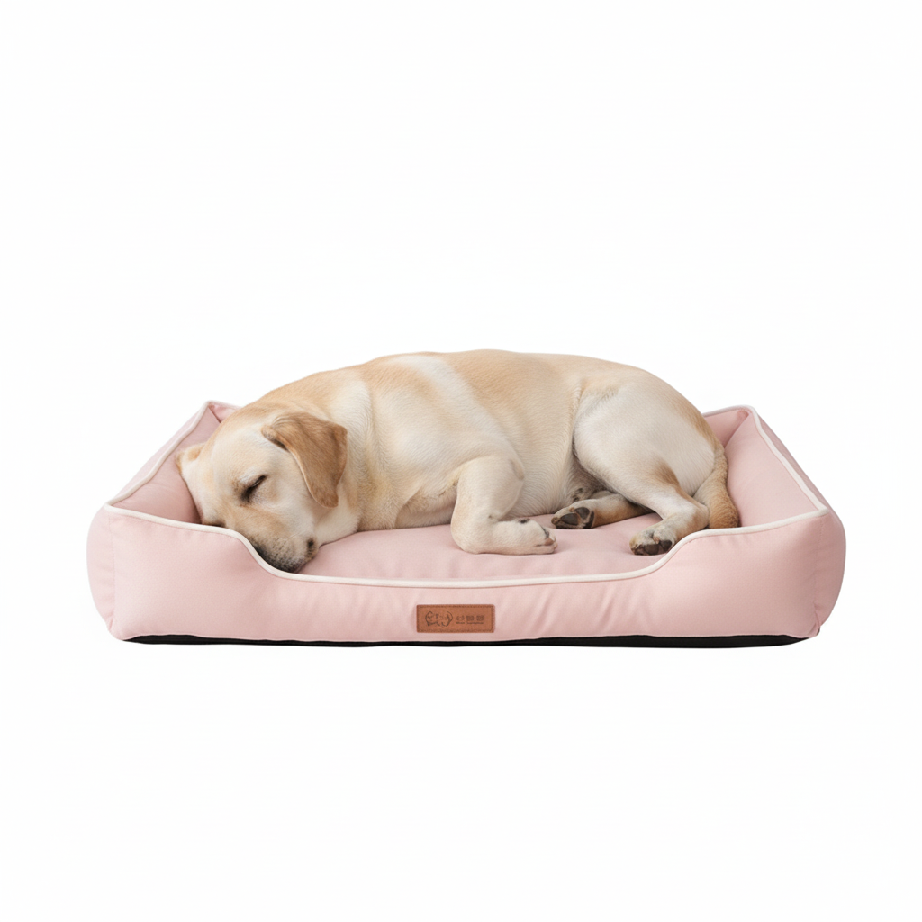 Colchón Cuadrado Rosa para Perros - imagen 2