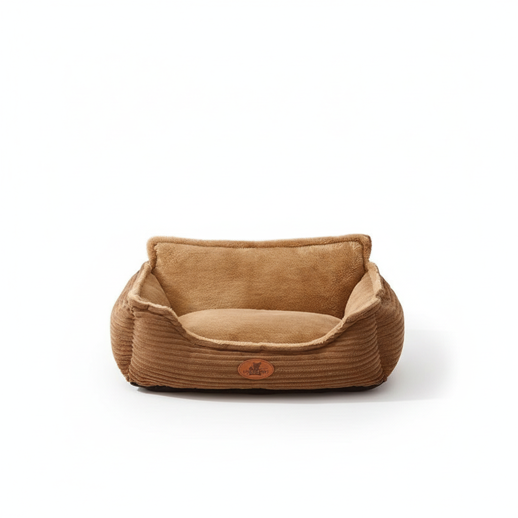 Sofá Cama de Pana Acolchada para Perros y Gatos - portada