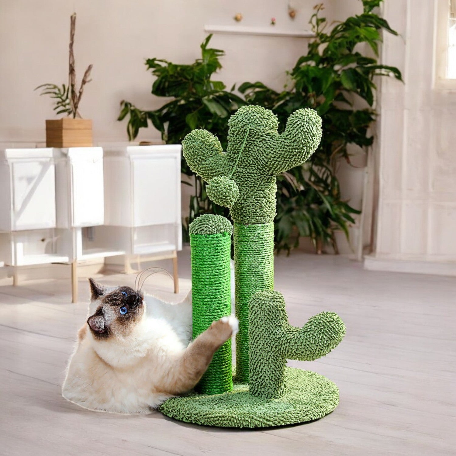 Árbol Rascador de Cactus para Gatos