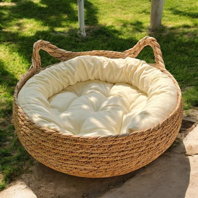 Cama Para Gatos Natural de Rafia