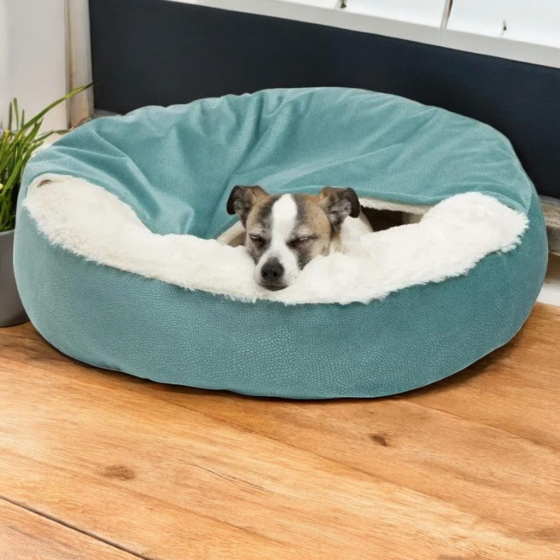Cama Premium con Manta Incorporada para Perros y Gatos